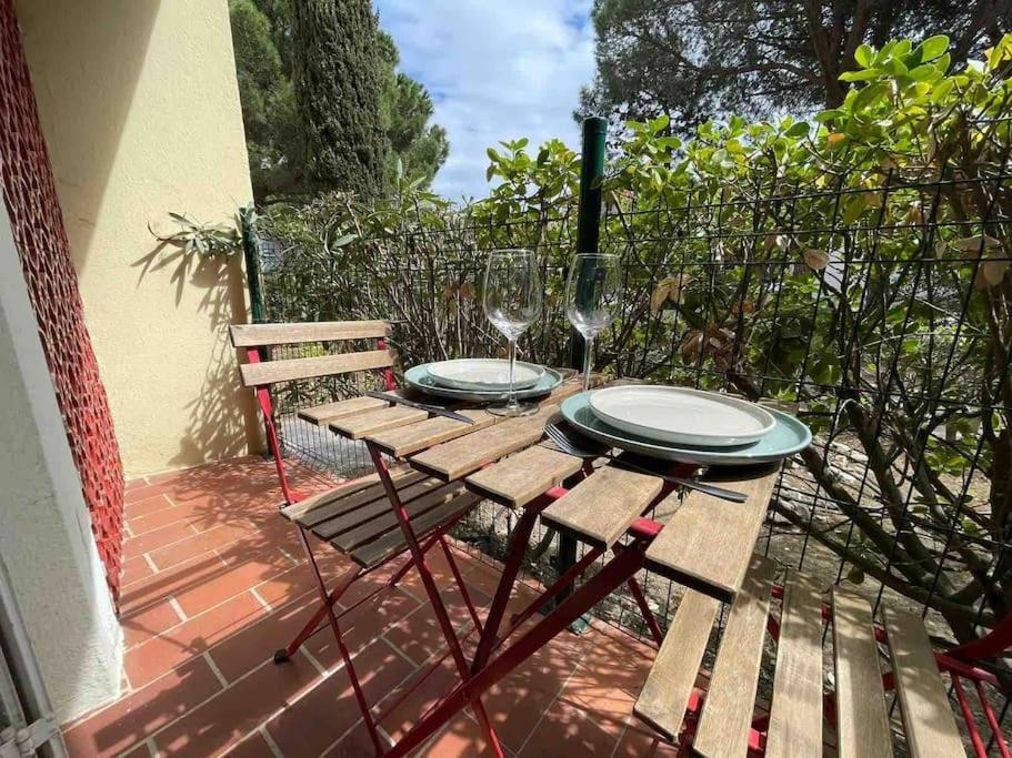 דירות ארגלס-סור-מר Charmant Studio Climatise A 50 M De La Plage מראה חיצוני תמונה